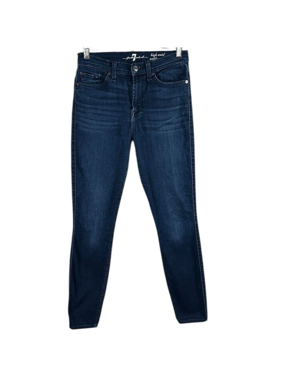 7 For All Mankind High Waist Ankle Gwenevere Jeans Size 27 - Picture 6 of 8